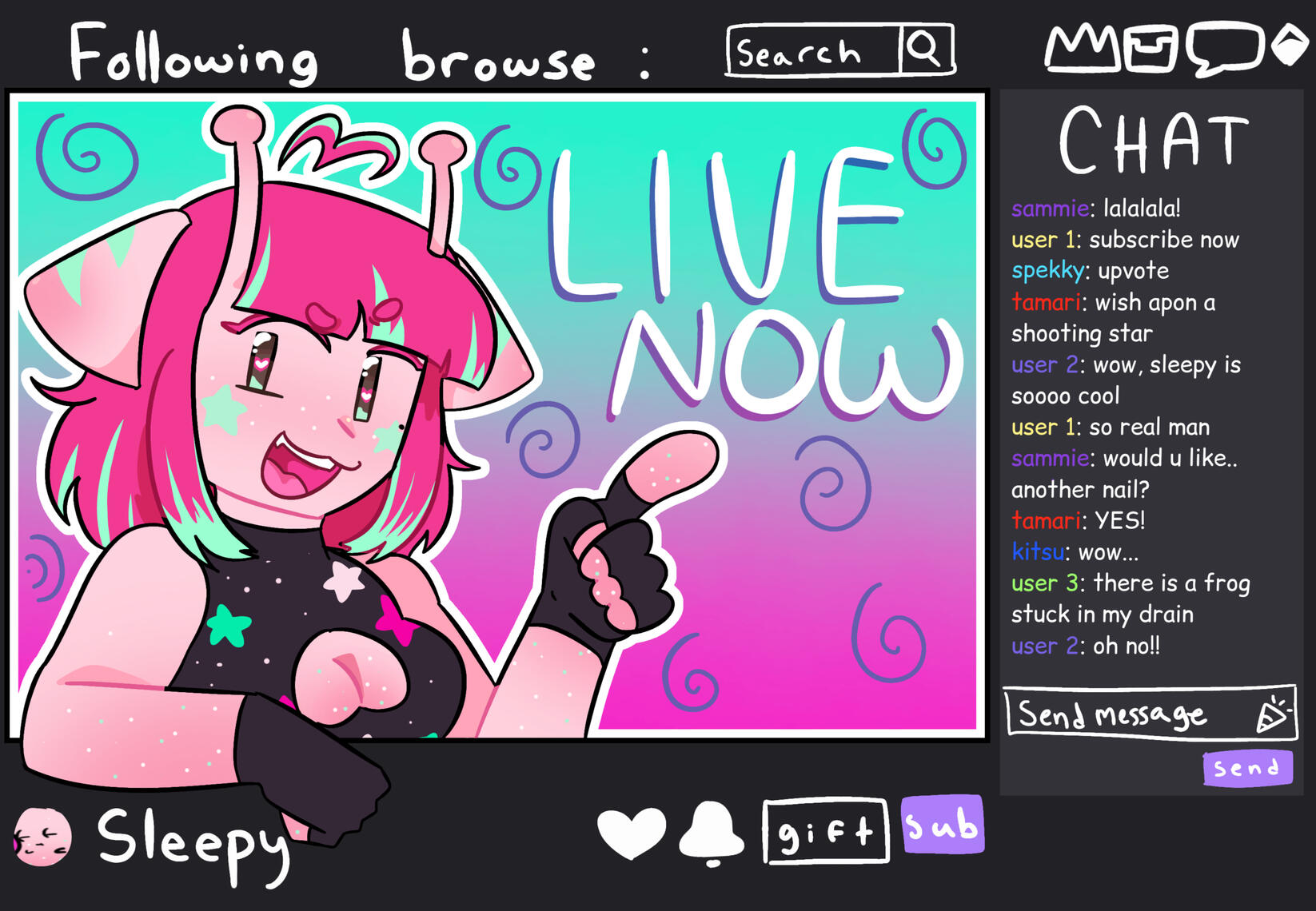 does not have social media